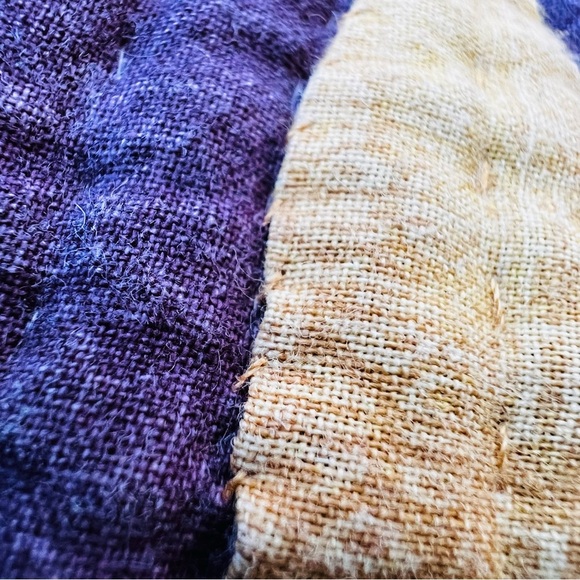 40”x40” Vintage Homemade Hand Stitched Quilted Throw . - Picture 6 of 6